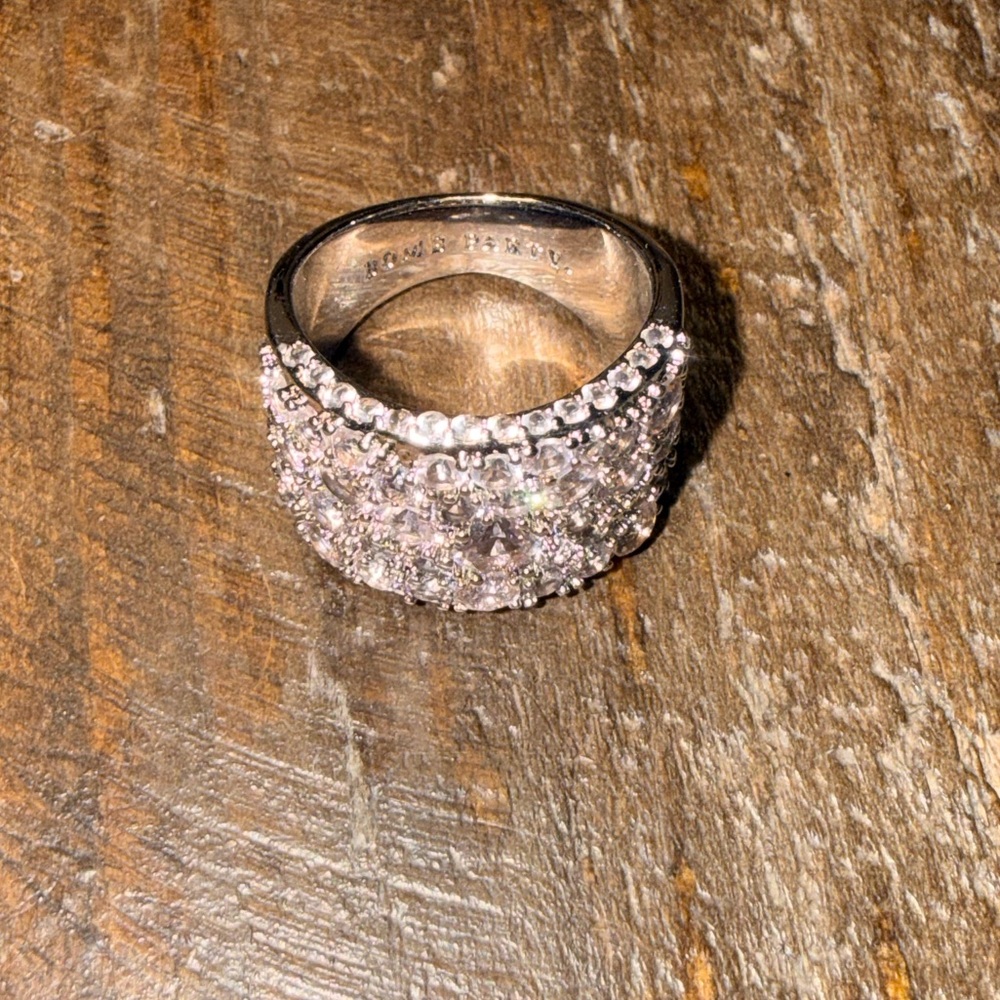 Dazzling Silver Crystal Ring